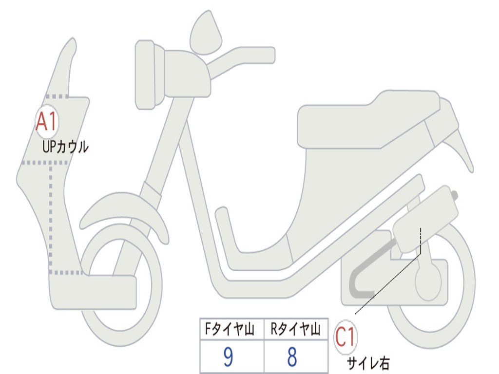 HONDA DIO 110 BASIC  JK03